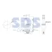 Тумблер 24В 20А (3c) вкл-выкл однополюсный с красной подсветкой (ASW-13D)