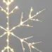 Фигура Снежинка подвесная на металлическом каркасе 30 см 84LED теплый белый питание 2хАА не в комплекте