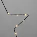 Фигура Звезда подвесная на металлическом каркасе 30 см 20 LED теплый белый питание 2хАА не в комплекте
