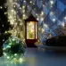 Декоративный LED-фонарь с эффектом снегопада и подсветкой Дед Мороз, теплое белое свечение