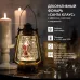 Декоративный LED-фонарь с эффектом снегопада и под