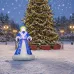 Фигура 3D Снегурочка надувная, размер 300 см, внутренняя подсветка 9LED, компрессор с адаптером 12в, IP44
