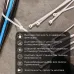 Стяжка нейлоновая 300x7.6 мм белая (100 шт)