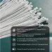 Хомут-стяжкa нейлоновая с тройным замком 150x3,6 мм, белая, упаковка 100 шт, REXANT
