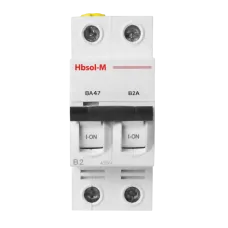 Выключатель автоматический миниатюрный ВА47-MCB-L-HBSOL-M-2P-B10-AC 2P/10A/B/25кА