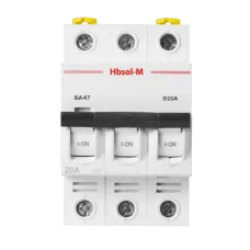 Выключатель автоматический миниатюрный ВА47-MCB-L-HBSOL-M-3P-D6-AC 3P/6A/D/25кА