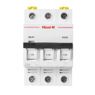 Выключатель автоматический миниатюрный ВА47-MCB-L-HBSOL-M-3P-D6-AC 3P/6A/D/25кА