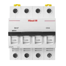 Выключатель автоматический миниатюрный ВА47-MCB-L-HBSOL-M-4P-C3-AC 4P/3A/C/25кА