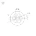 Профиль силиконовый WPH-FLEX-D40-360deg-S10-5m WHITE (Силикон)