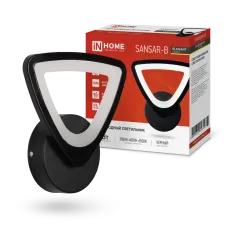 Светильник светодиодный ELEGANT SANSAR-B 15Вт 230В 3000-6500K 1200Лм STEP COLOR черный IN HOME