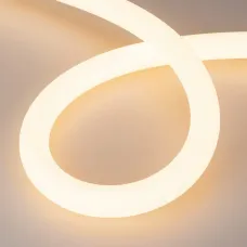 Лента герметичная MOONLIGHT-SIDE-A336-D40mm 24V Warm2400 360deg 15 W/m, IP65, 2835, 5m, wire x1, вывод кабеля боковой