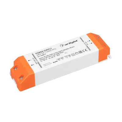Блок питания ARV-SP-12050-PFC (12V, 4.16A, 50W) (IP20 Пластик, 5 лет)