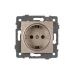 Механизм электрической розетки SCT-MEU1-PL-GD-V 250V, 16A