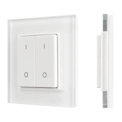 Панель SMART-P47-DIM-G-SUF 3V, 2 зоны, Knob, 2.4G пластик