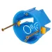 Коробка установочная ЭРА KUP-68-45-blue синяя 68х45мм для полых стен саморезы пластиковые лапки IP20