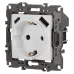 Розетка ЭРА Серия 12 12-4108-01М 2P+E 16A-250В со шторками с USB type-A+C 5В-3А белый матовый