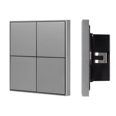 Панель кнопочная KNX-304-23-IN Grey BUS, Frame IARL, IP20 металл, 2 года