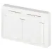 Розетка Intro Style 7-210-01 2х2P+E Schuko с крышкой штор., 16А-250В, СУ, IP44, белый