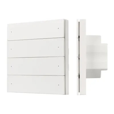 Панель кнопочная 230 V 2.4 G IARL IP20 пластик 5 лет SMART-DMX512-801-22-8G-8SC-DIM-IN White INTELLIGENT