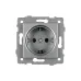 Механизм электрической розетки SCT-MEU1-PL-GR-V 250V, 16A