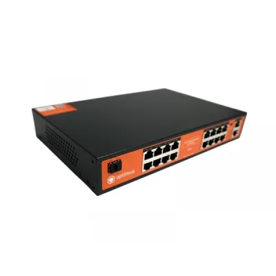 Коммутатор управляемый L2 с обл. упр. 16х1Гбит/с (RJ45 с PoE+) 2х1Гбит/с (RJ45) Uplink 1х1Гбит/с SFP Uplink 240Вт