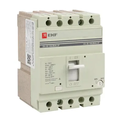 Выключатель автоматический ВА-99 160/20А 3P 35кА PROxima