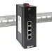 Коммутатор промышленный неуправляемый U-1GX/SFP-4GTP, 1 порт 1000Base-X SFP, 4 порта 10/100/1000Base-T(X) RJ45 c PoE, монтаж на динрейку TSX EKF