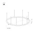 Панель SMART-P98-DIM-G-IN White 230V, 1.5A, 0/1-10V, Rotary, 2.4G ARL, стекло