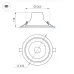 Светильник LTD-LEGEND-R230-35W Day4000 (WH, 50 deg) (ARL, IP20 Металл, 3 года)