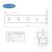 Консоль легкая 41х41 L300 s 2,5 оцинкованное СТРАТ(STRUT)