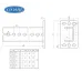 Консоль с опорой 40х40 L200 s 3 П-образная горячеоцинкованный