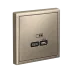 ARTGALLERY USB розетка тип-С 65Вт высокоскор.заряд. QC, PD, механизм, шампань
