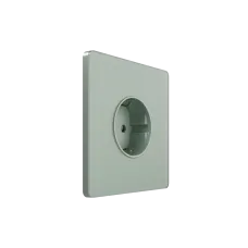 Розетка С/У с ЗК (250В, 16А, защит.шторки), Таежное утро , Systeme Infinity