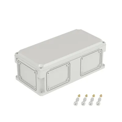 Корпус IP67,400х200х146 (выс.крышки 21),стнк.выбв.флнц.,непрозр.крыш.