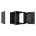 Шкаф телекоммуникационный настенный разобранный 19'' 12U 600x600x635mm (ШхГхВ) дверь металл цвет черный (RAL 9004)