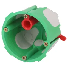 Коробка установочная KUU-68-55-unibox двухкомпонентная универсальная зеленая 68х55мм UniBox саморезы IP30