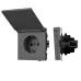 Механизм розетки влагозащищённый SCT-TENDO-MCP-SFPL-GR 230V, 16A, Серый, 1 пост