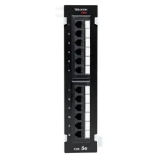 Патч-панель настенная TERACOM PRO Cat.5E неэкранированная UTP 12 портов RJ-45 Dual IDC