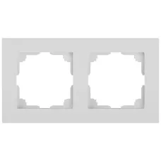 Рамка для розеток и выключателей Intro Accent 6-502-01 на 2 поста, СУ, белый