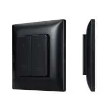 Панель конпочная INTELLIGENT ARLIGHT SMART-RF-801-22-2G-DIM-SUF Black (3V, 2.4G) IP20 Пластик, 5 лет