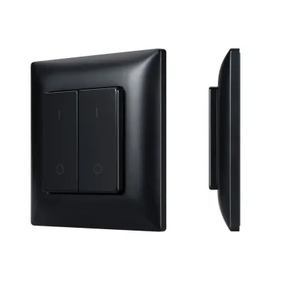 Панель конпочная INTELLIGENT ARLIGHT SMART-RF-801-22-2G-DIM-SUF Black (3V, 2.4G) IP20 Пластик, 5 лет