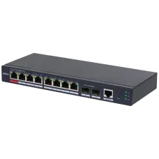 Коммутатор управляемый с обл. упр. 8x1Гбит/с (RJ45 с PoE+), 2x1Гбит/с (SFP) 110Вт