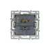 Механизм выключателя двухклавишный непроходной SWT-MK02-PL-WH 250V, 16A