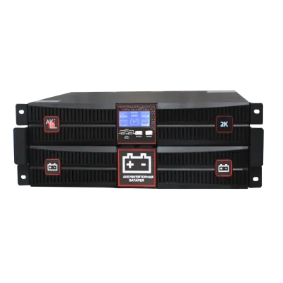 Источник бесперебойного питания Online C51102S, 2000 ВА/1800 Вт, 1ф/1ф, Rack-Tower, с внутренней батареей 72В 9Ач