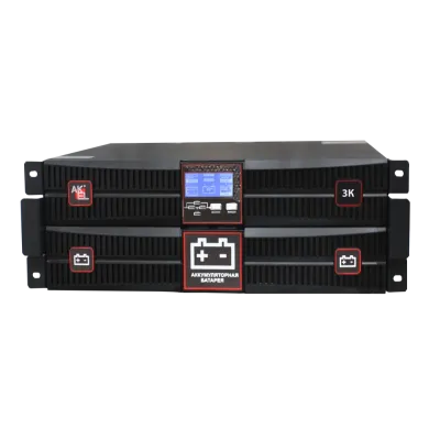 Источник бесперебойного питания Online C51103S, 3000 ВА/2700 Вт, 1ф/1ф, Rack-Tower, с внутренней батареей 96В 9Ач