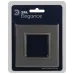 Рамка для розеток и выключателей ЭРА Elegance 14-5201-16 на 1 пост, металл, титан