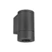 Светильник LGD-RAY-WALL-R65-12W Warm3000 (GR, 6 deg, 230V) (ARL, IP65 Металл, 3 года)