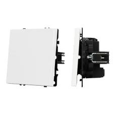 Механизм выключателя одноклавишный перекрёстный SWT-NOBE-MKX1-SFPL-WH 230V, 10A, Белый, 1 пост