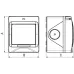 Avanti Коробка для настенного монтажа  IP55 серая 2 модуля