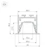 Профиль LINIA45-F-TRAY-3000 ANOD Алюминий